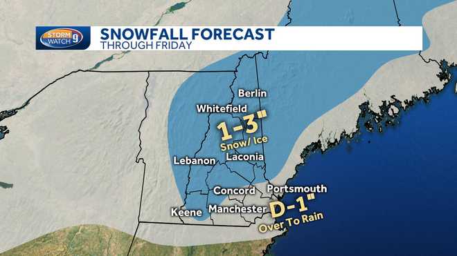 Incoming storm system to bring snow, wintry mix and then rain Friday