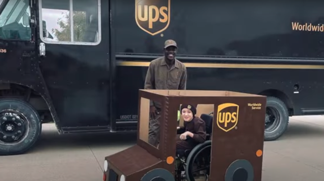 Boy with rare illness transforms wheelchair into UPS truck for Halloween - Vimarsana News