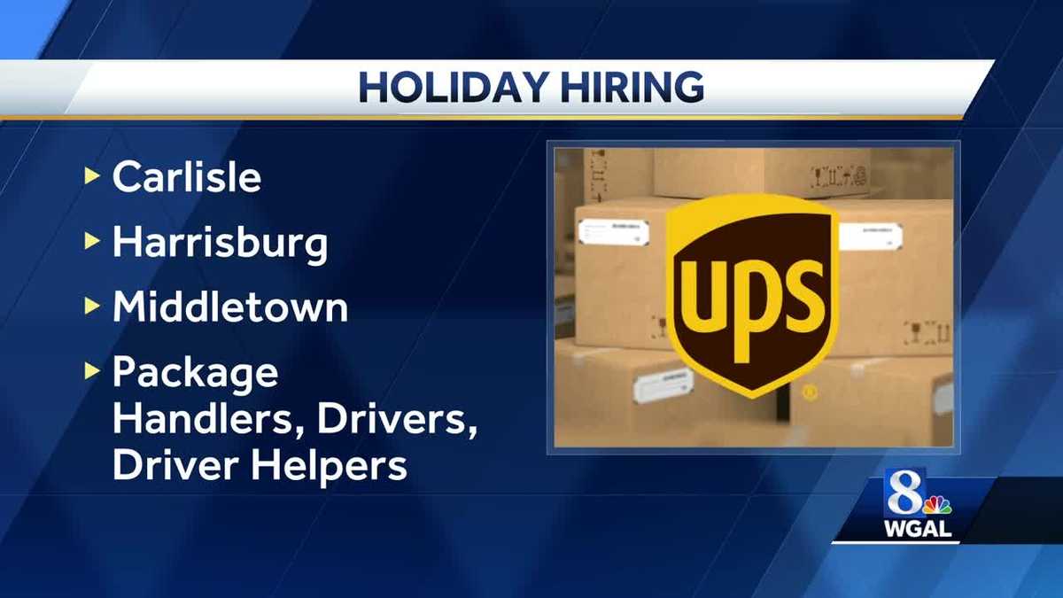 UPS hiring seasonal workers in Susquehanna Valley