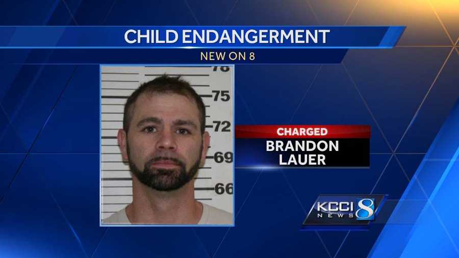 Perry resident Brandon Lauer, 34, has been charged with felony child endangerment, officers said.