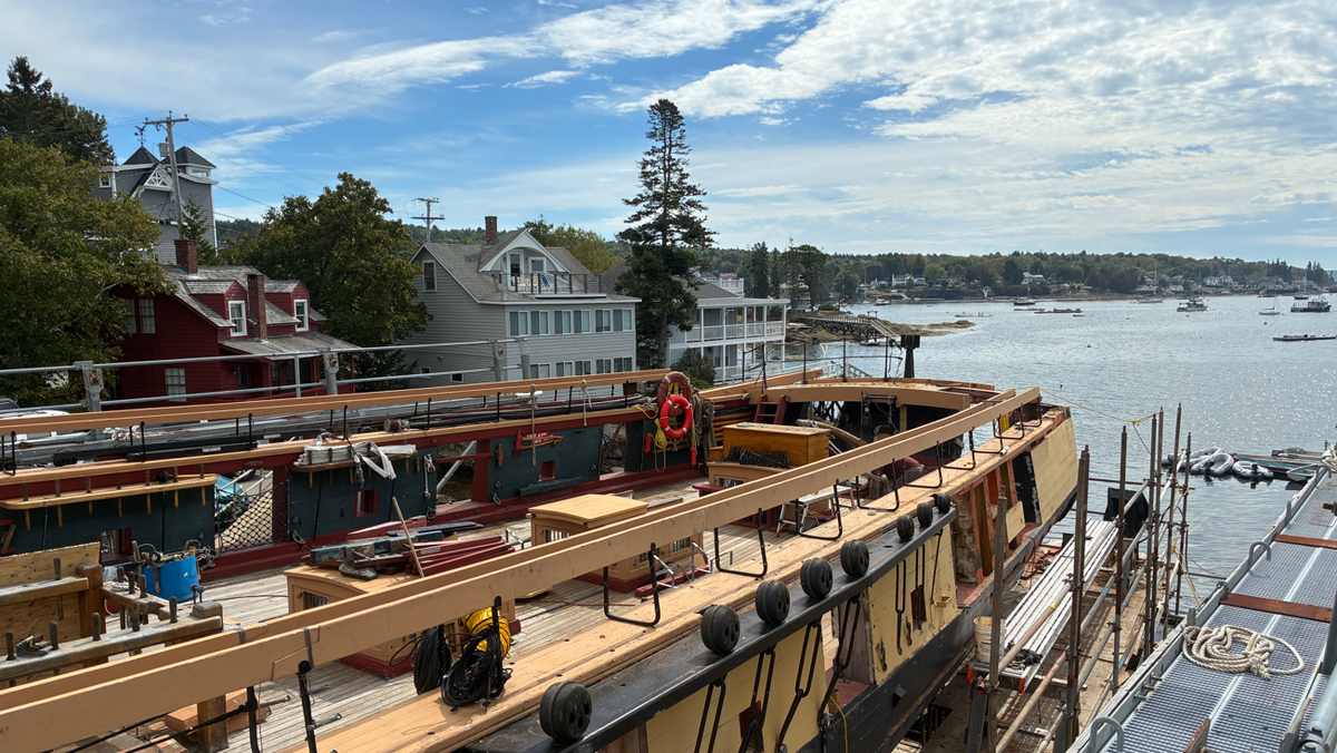Pennsylvania war ship in Maine for restoration project