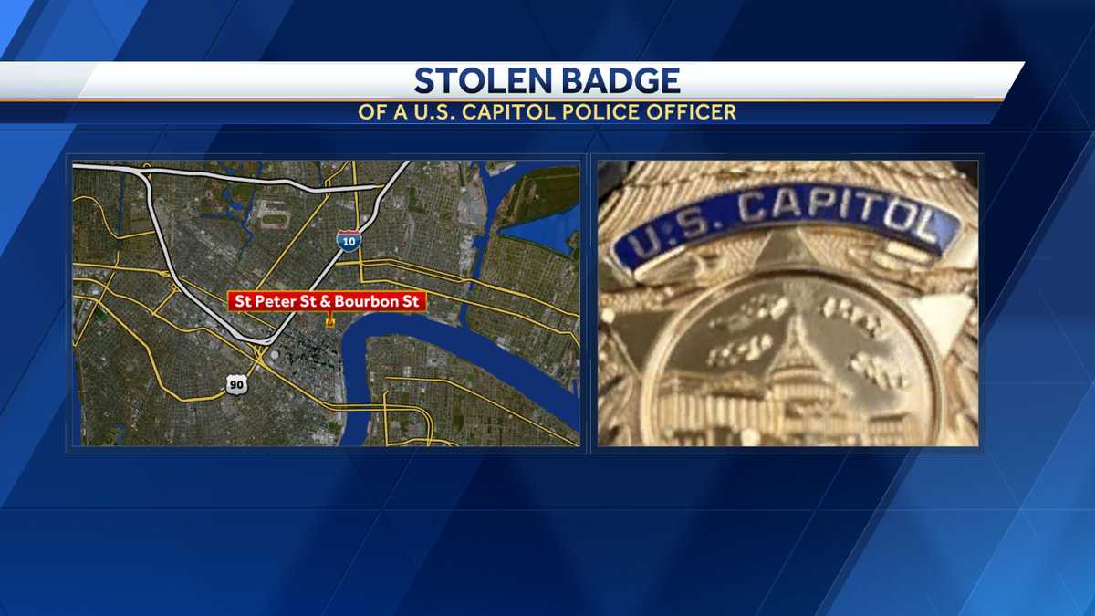 New Orleans Pd Wanting Information On Stolen Us Capitol Police Badge