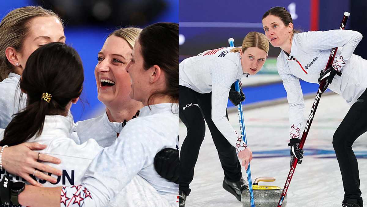 Watch: U.S. women surge into Olympic curling semifinal after clutch final throw