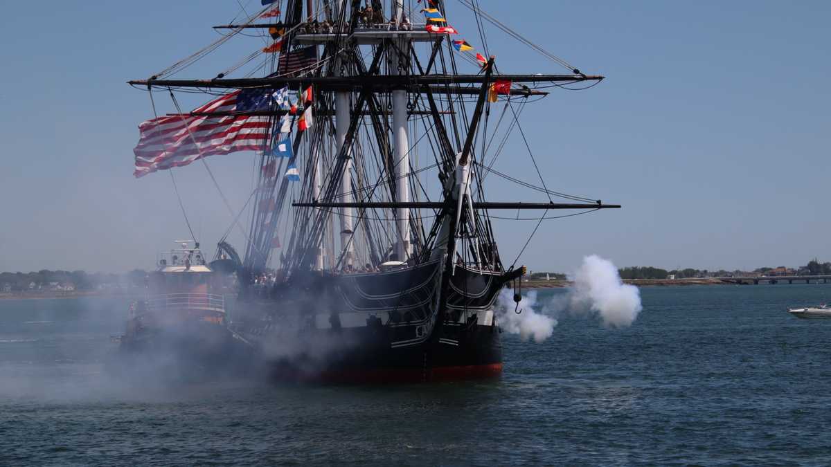USS Constitution sails to commemorate 75th anniversary of DDay