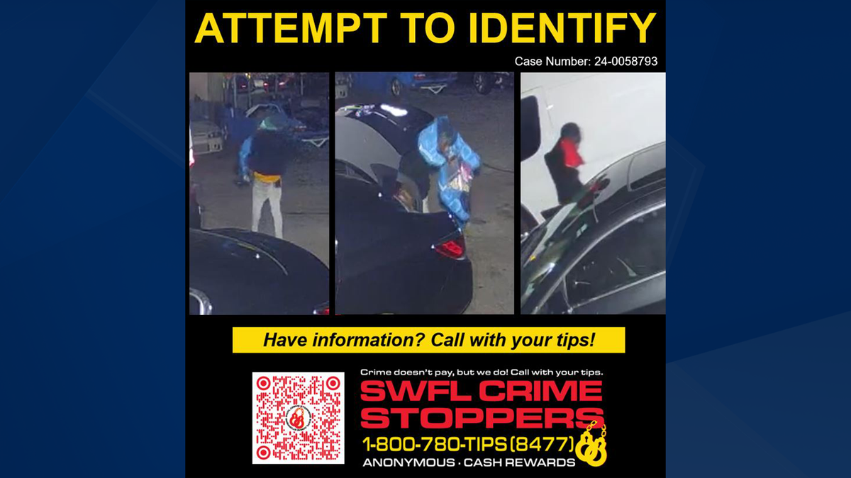 Man caught on camera stealing items from vehicle in Fort Myers