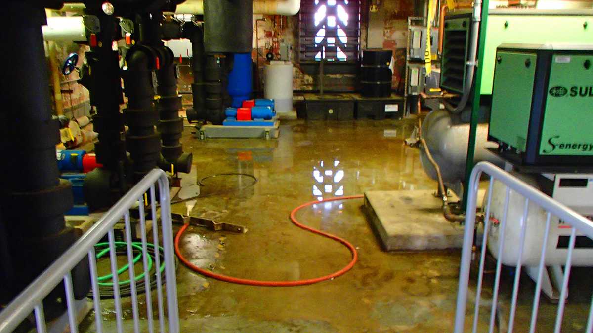 Burst pipe floods several floors of Manchester VA Medical Center