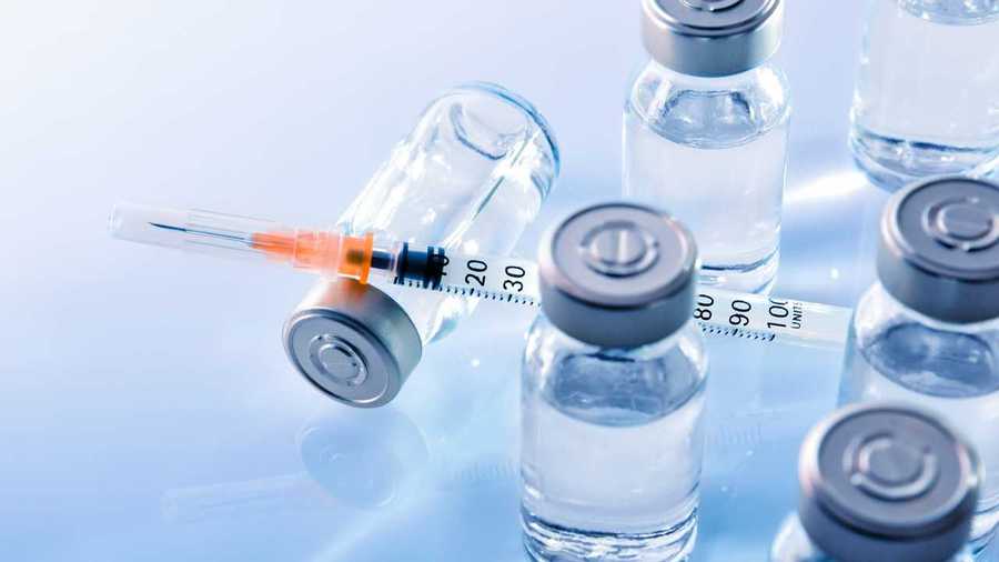 vaccine, vials, syringe