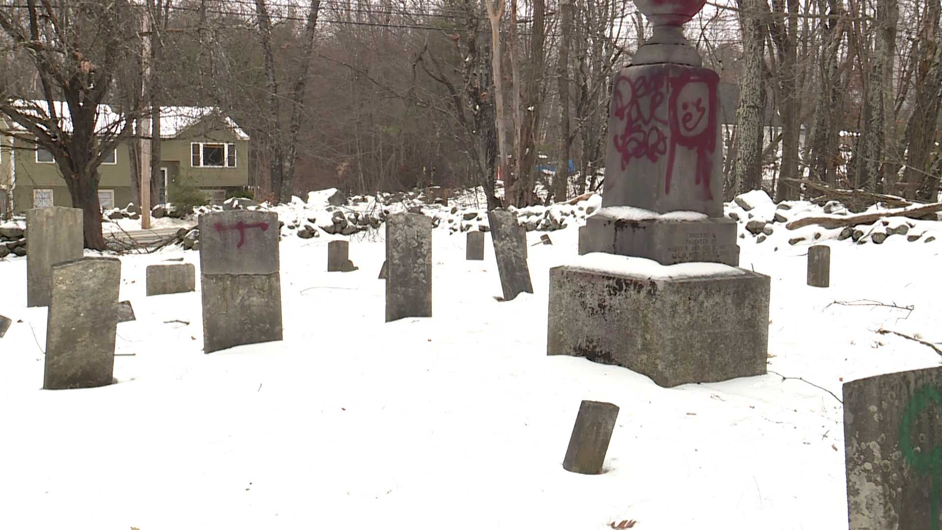 Vandals Damage Gravestones At Maine Cemetery