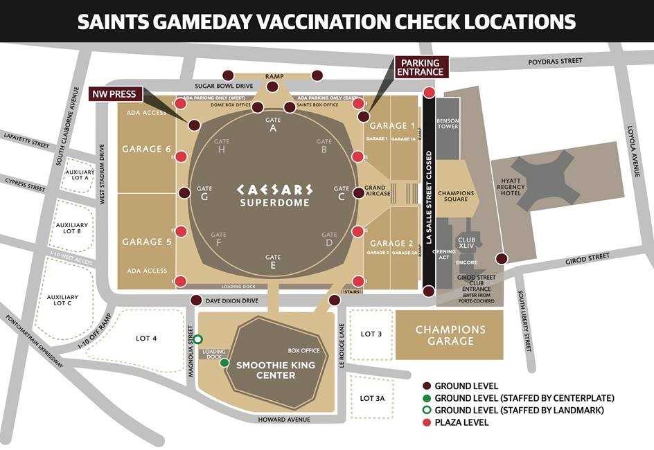 Caesars Superdome Parking from $5/day