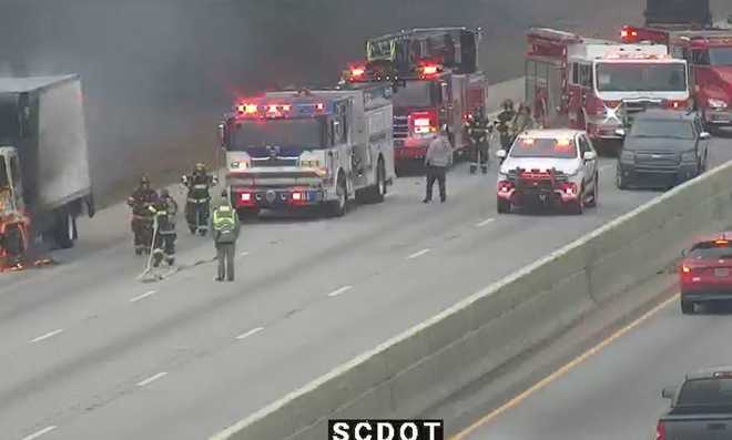 South Carolina: All lanes reopened after vehicle fire shuts down I-85 North