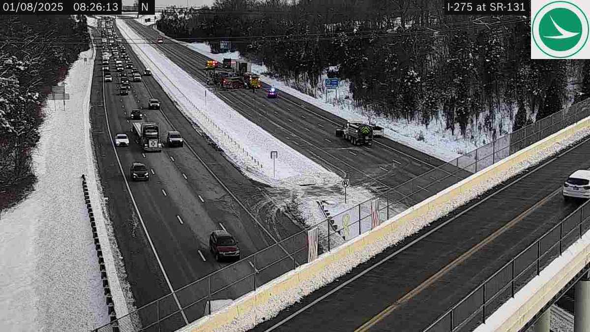 All lanes open after semi-truck fire on I-275 in Milford