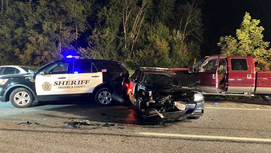 frederick county deputy traffic stop accident