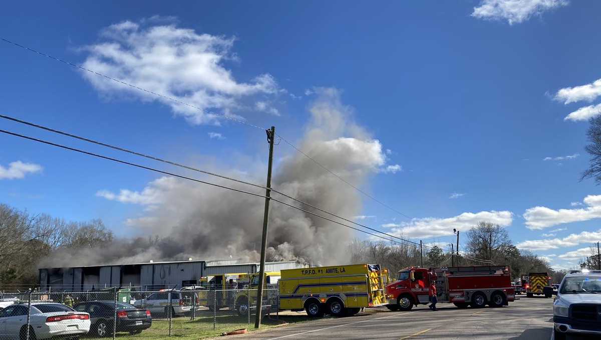 Tangipahoa Parish Sheriff Vehicle Maintenance Shop On Fire