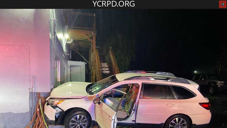 Vehicle crashes into York County business