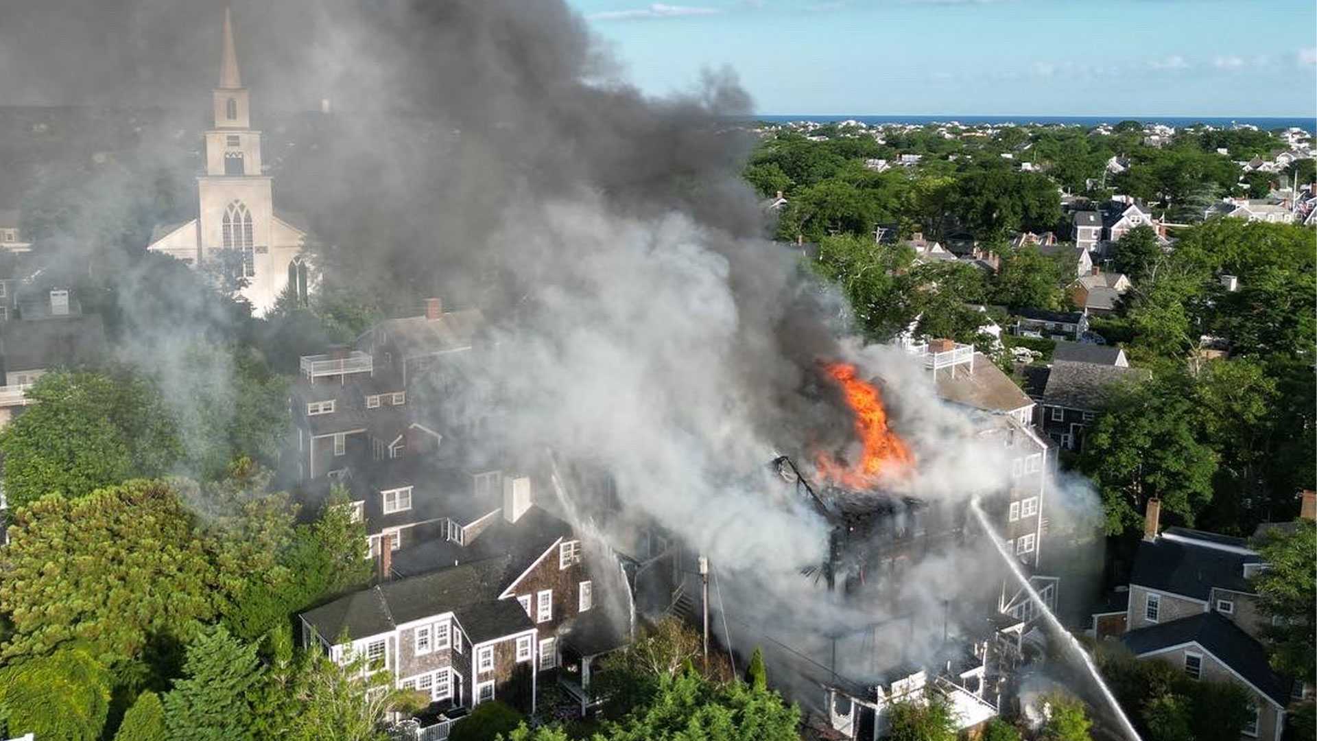 Historic Nantucket hotel gutted by fire, partially collapses - Vimarsana News