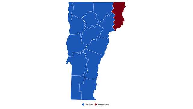 Vermont Election Results 2020: Maps show how state voted for president