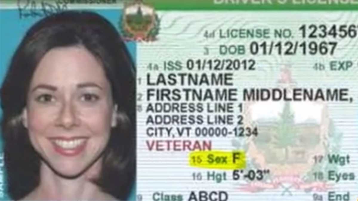 Vermont considers offering 3rd gender option on licenses