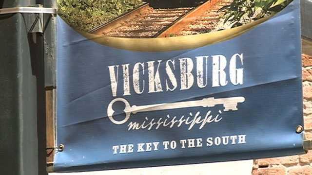 Vicksburg 'The key to the South' sign