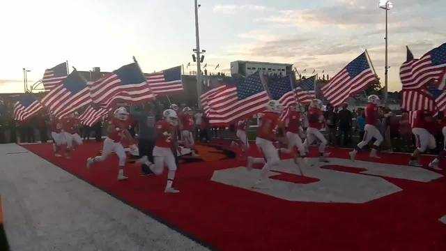 Fort Gibson High School football players make special run with American