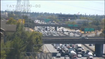 Traffic backing up on I-80 after crash and fire blocks lanes in Roseville