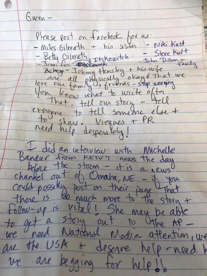 Desperate plea for help from Omaha woman arrives in hand-written letter