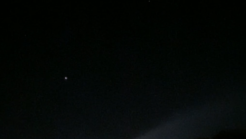 What was in the sky this morning?