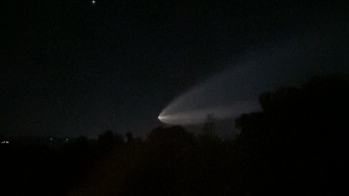 What was in the sky this morning?