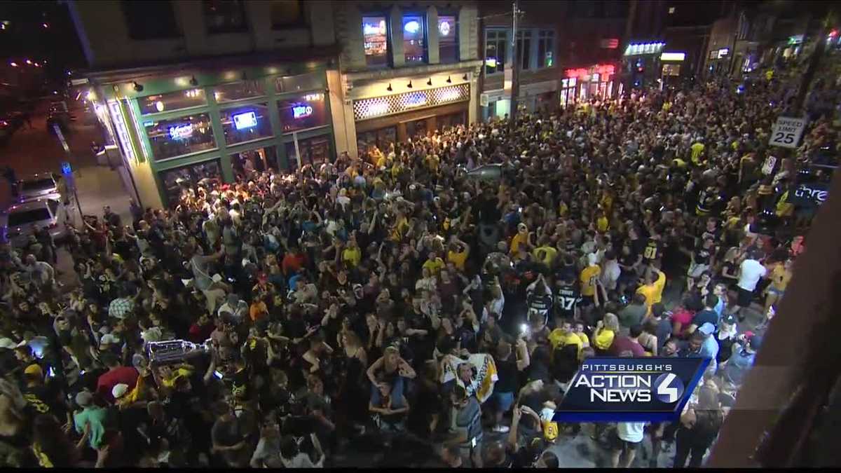 Pittsburgh Penguins fans take Stanley Cup celebration to the streets