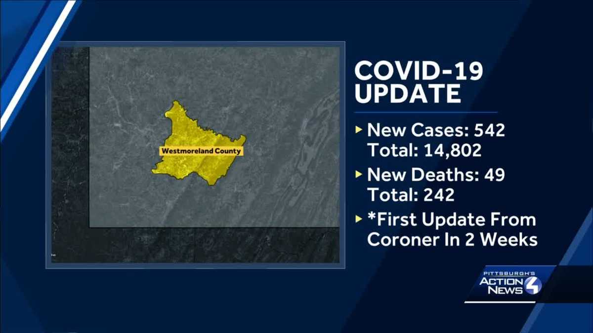 Westmoreland County coroner reports 49 additional COVID19related deaths