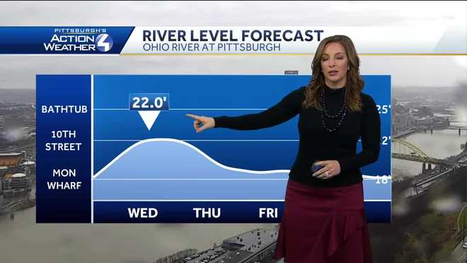 Pittsburgh Weather: Flood watch in effect, periods of heavy rainfall ...