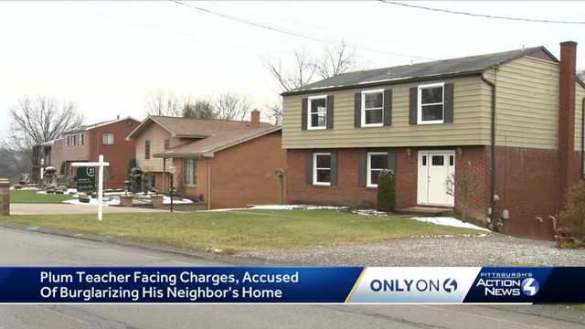 Plum teacher charged with burglary; his attorneys call the claims a fairy tale