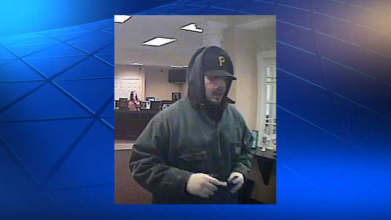 Surveillance image of Marshall Township bank robbery