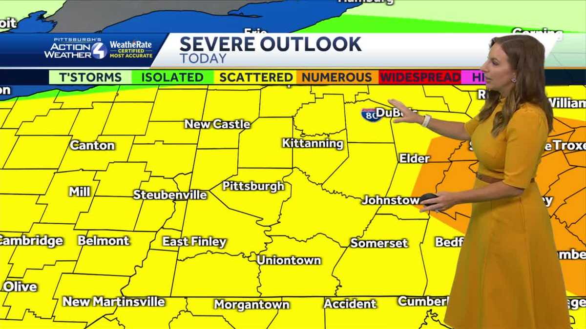 Pittsburgh Weather: Scattered thunderstorms Thursday