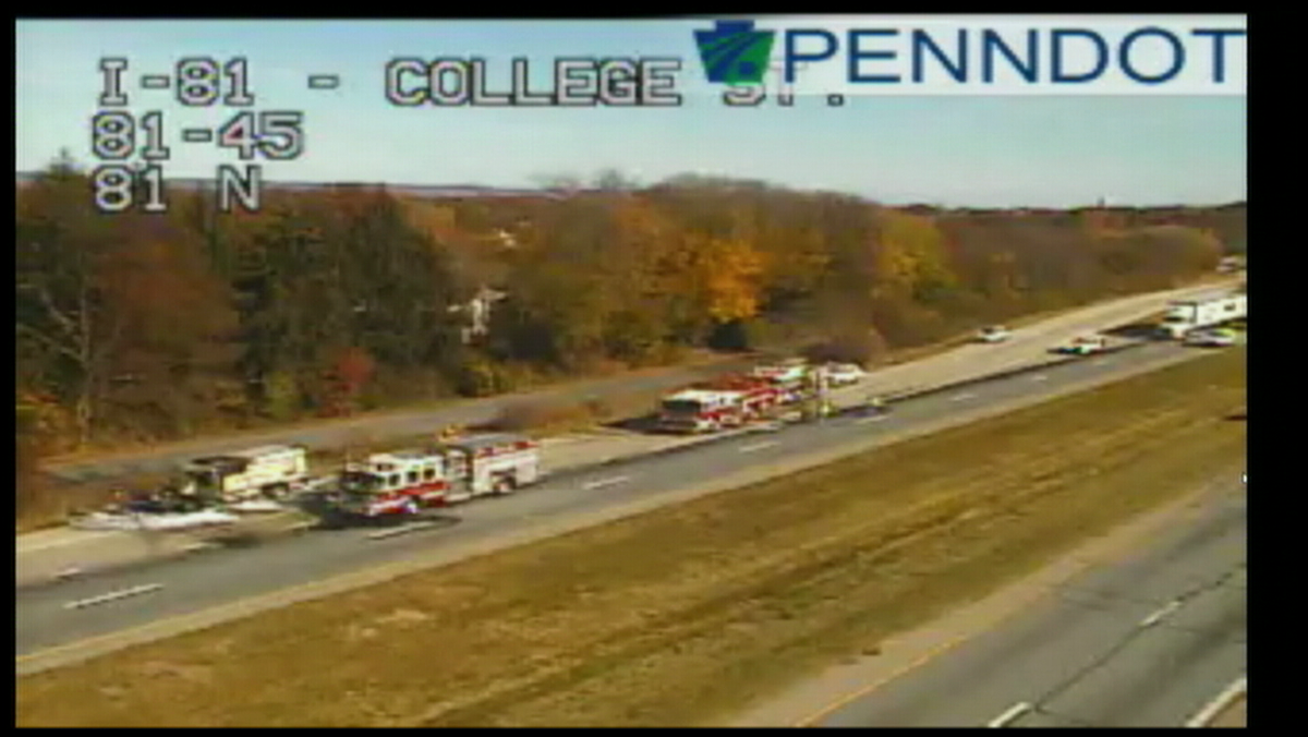 I81 in Carlisle reopens after crash, car fire