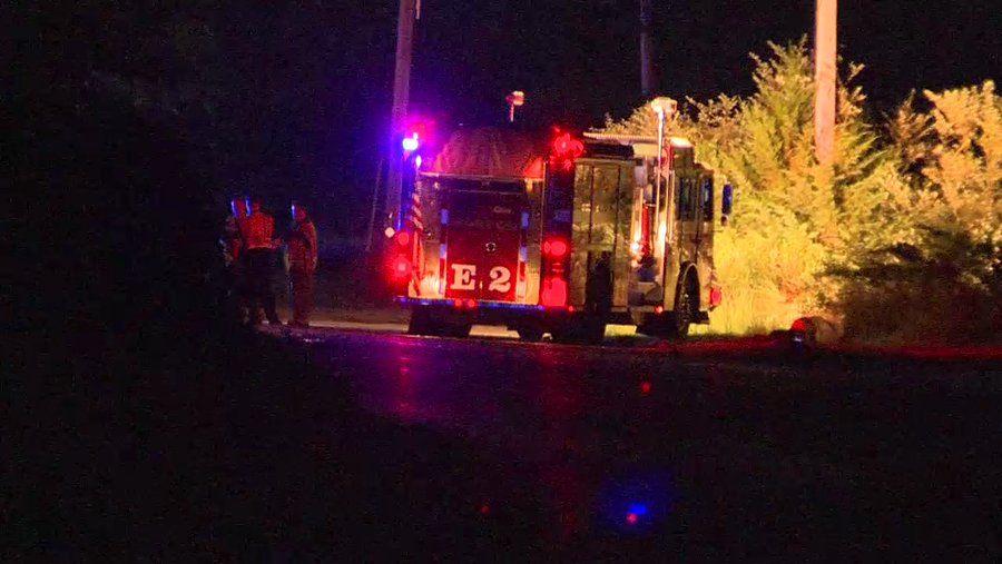 Man dies after car hits pole, rolls, catches fire