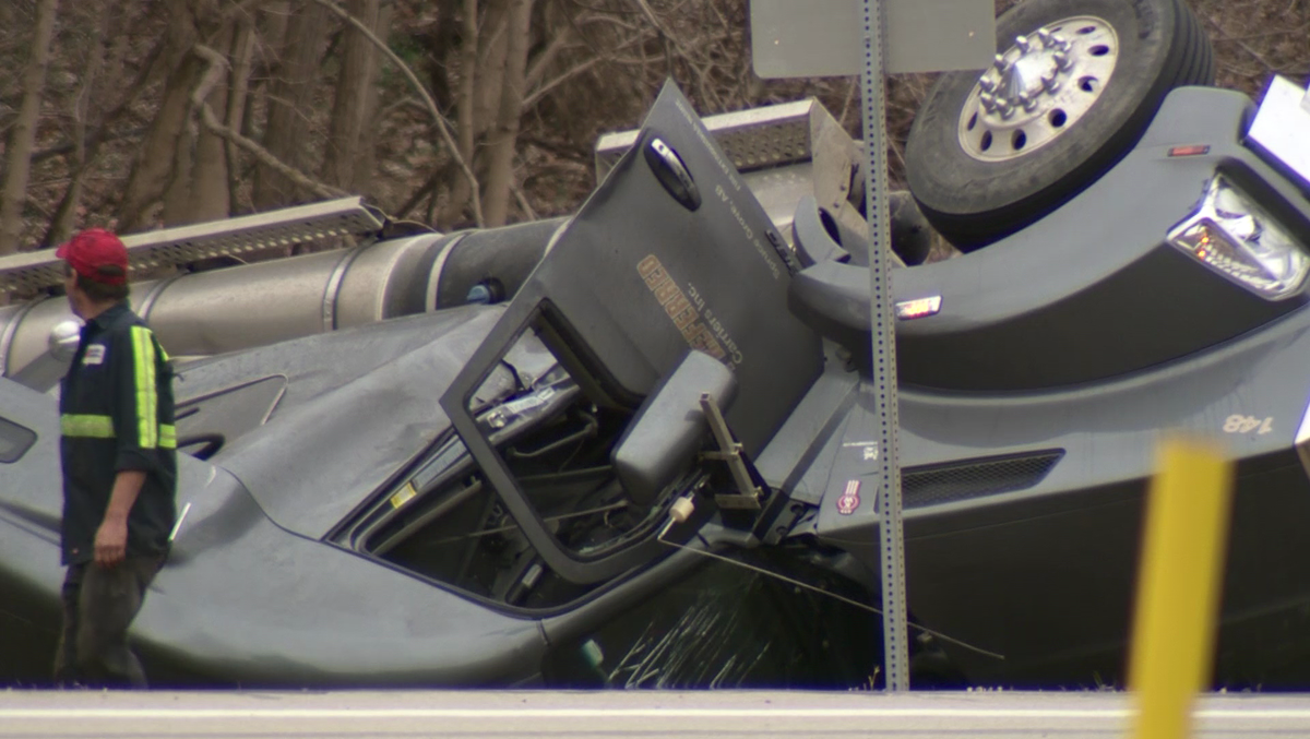 Truck driver taken to hospital after accident on I-79