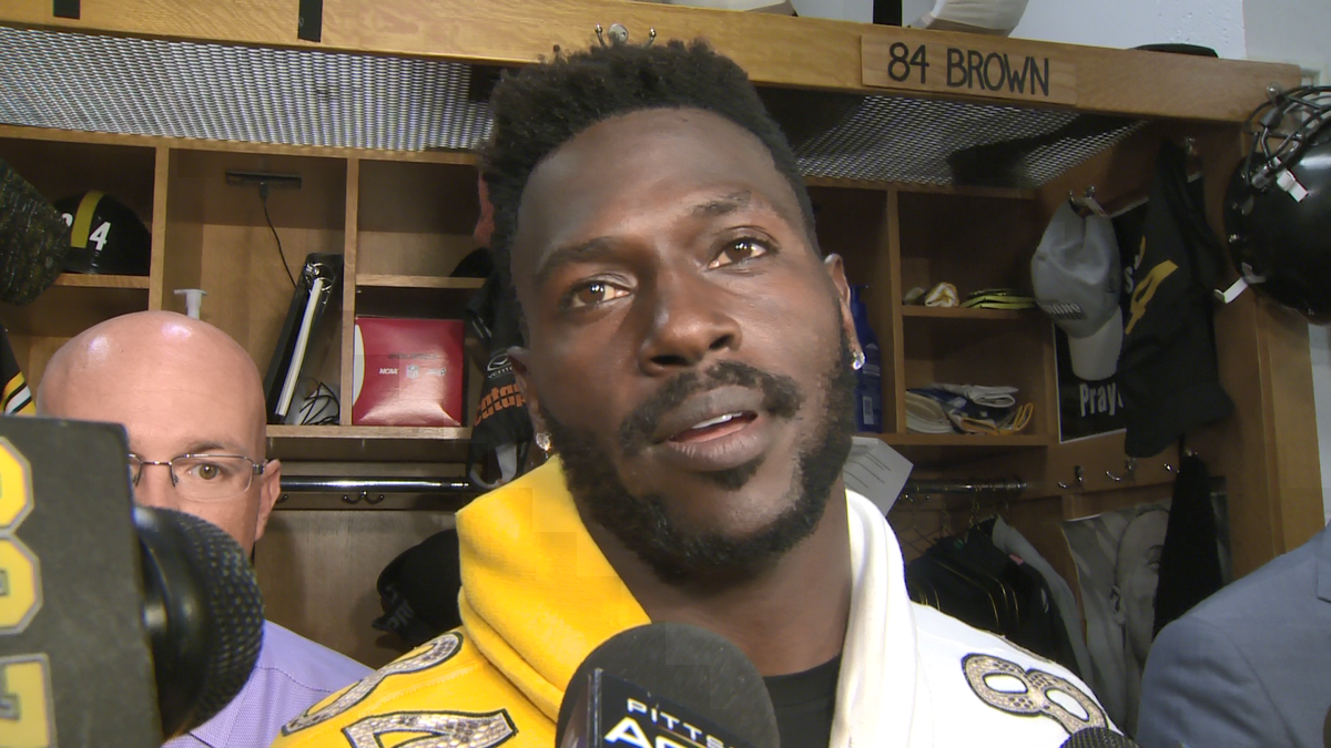 As AB Turns; Brown says he's upset Steelers are losing
