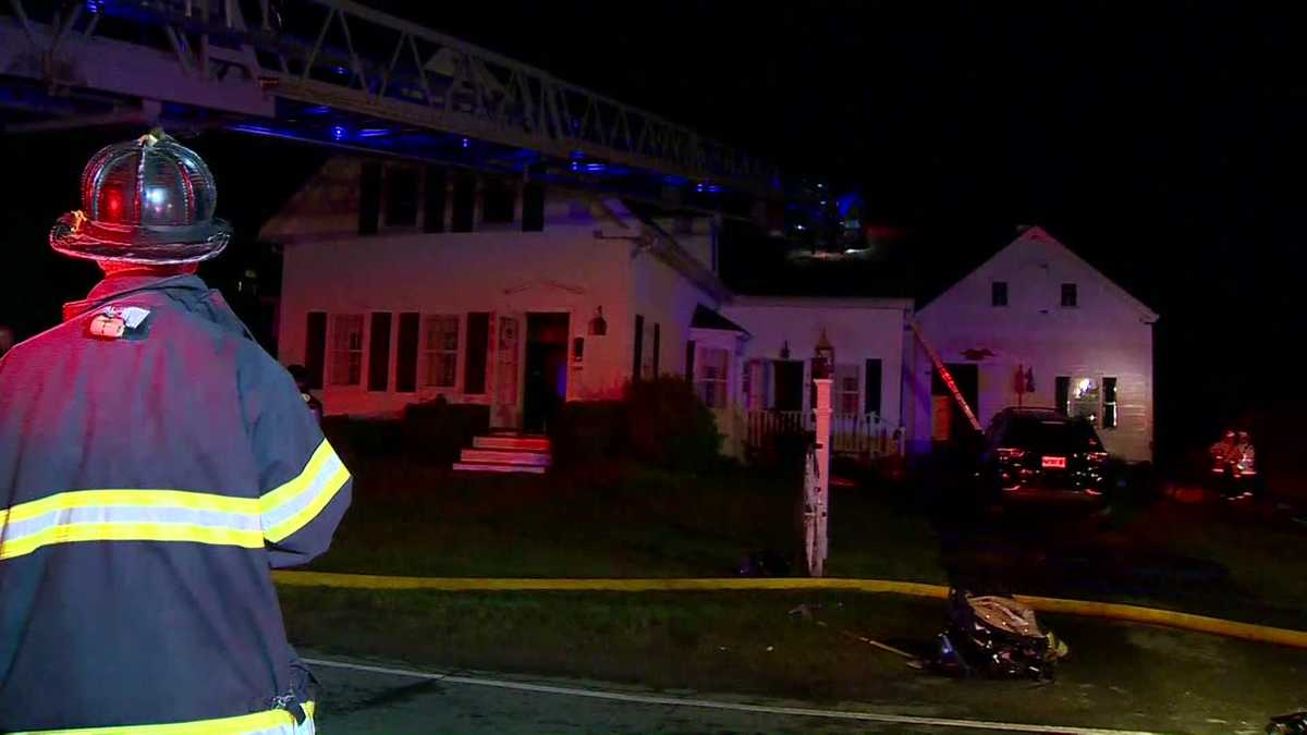 Police officer, neighbor rescue man from burning Abington home