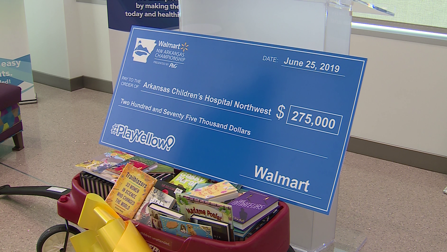Walmart and the NW Arkansas Championship donated $275,000 to Play Yellow