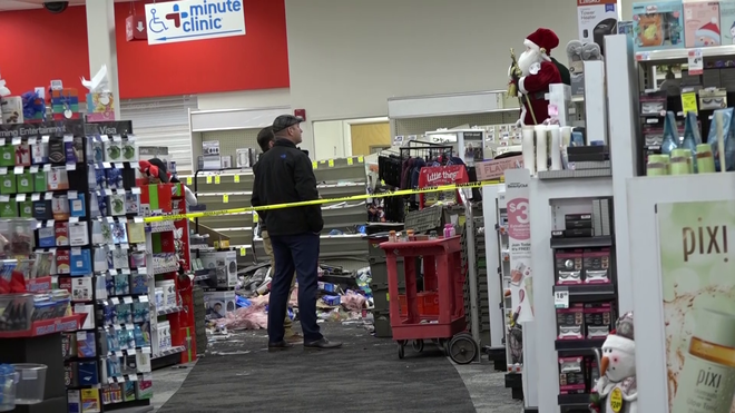 Driver dies after car crashes into CVS in Beverly