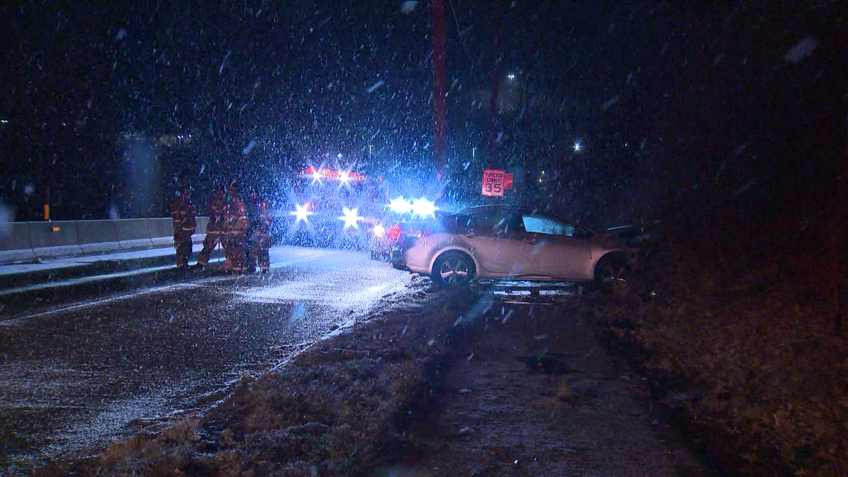 Vehicle crashes on hillside in Duquesne