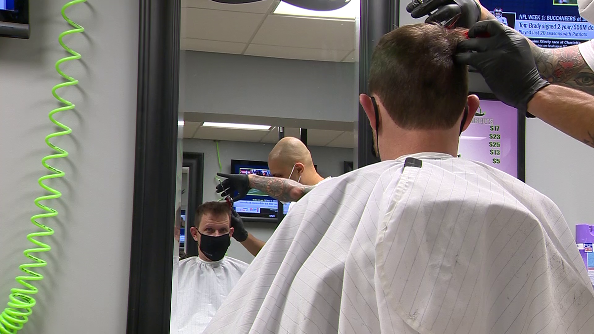 Demand for appointments high as barber shops reopen across state