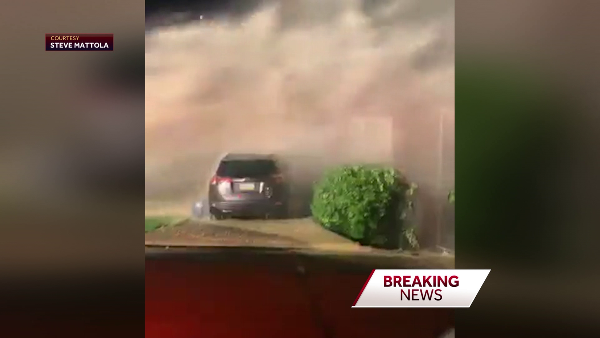 Water main break sends water shooting into home in Brentwood