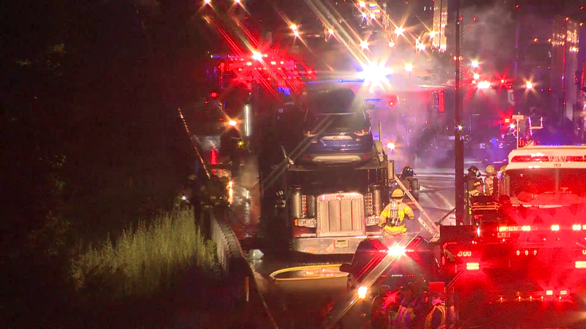 Car Carrier Catches Fire On Interstate 495 In Bolton 9870