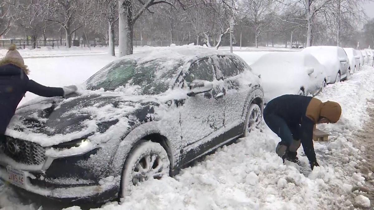 Boston neighborhoods digging out after more than 1 foot of snow fell in ...