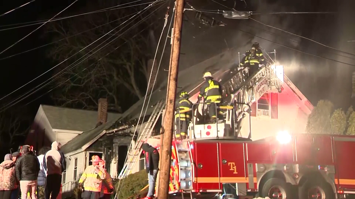 Firefighter injured while battle Marlborough house fire