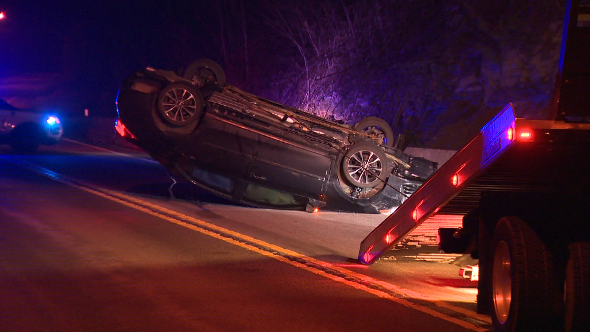 Rollover crash in Penn Hills