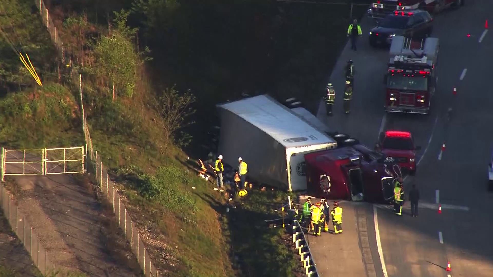 Tractor-trailer Crashes On Interstate 70 In Washington County