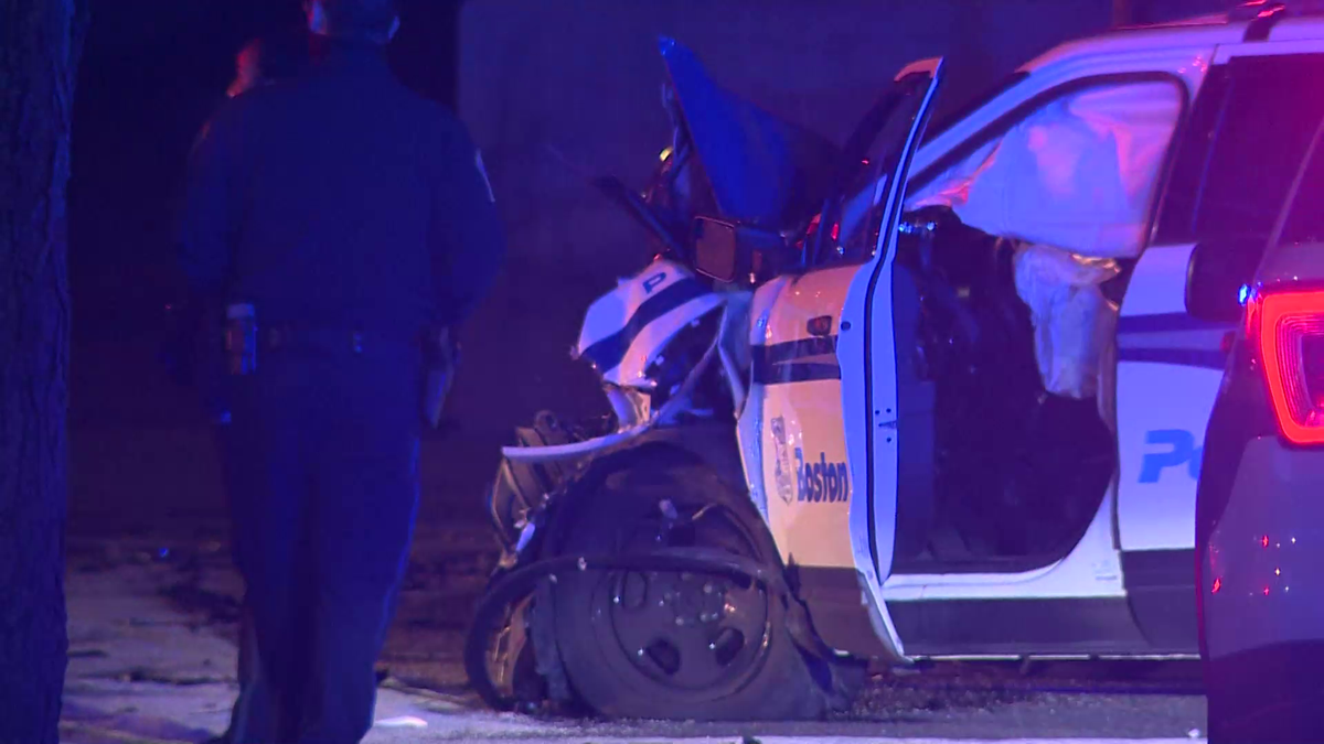 Crash involving Boston police cruiser under investigation