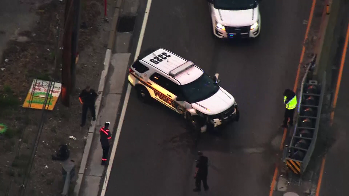 Police vehicle involved in crash on Route 51 in Pittsburgh